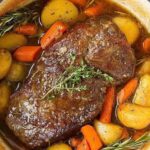 Herb-Infused Slow Roast with Root Vegetables