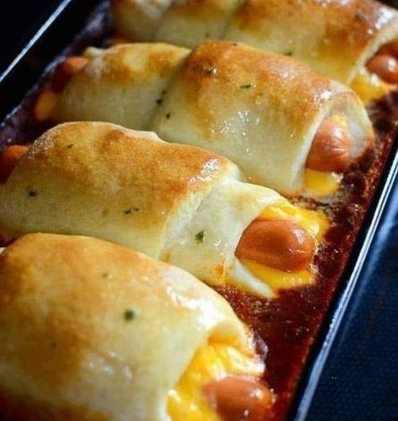 Dinner: Chili Cheese Dog Bake!!!