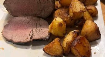 beef joint & roast potatoes