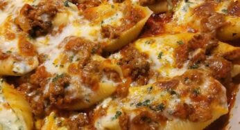 Yummy taco stuffed shells
