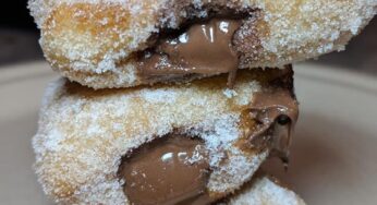 Nutella Filled Baked Donuts