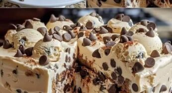 Chocolate Chip Cookie Dough Ice Cream Cake