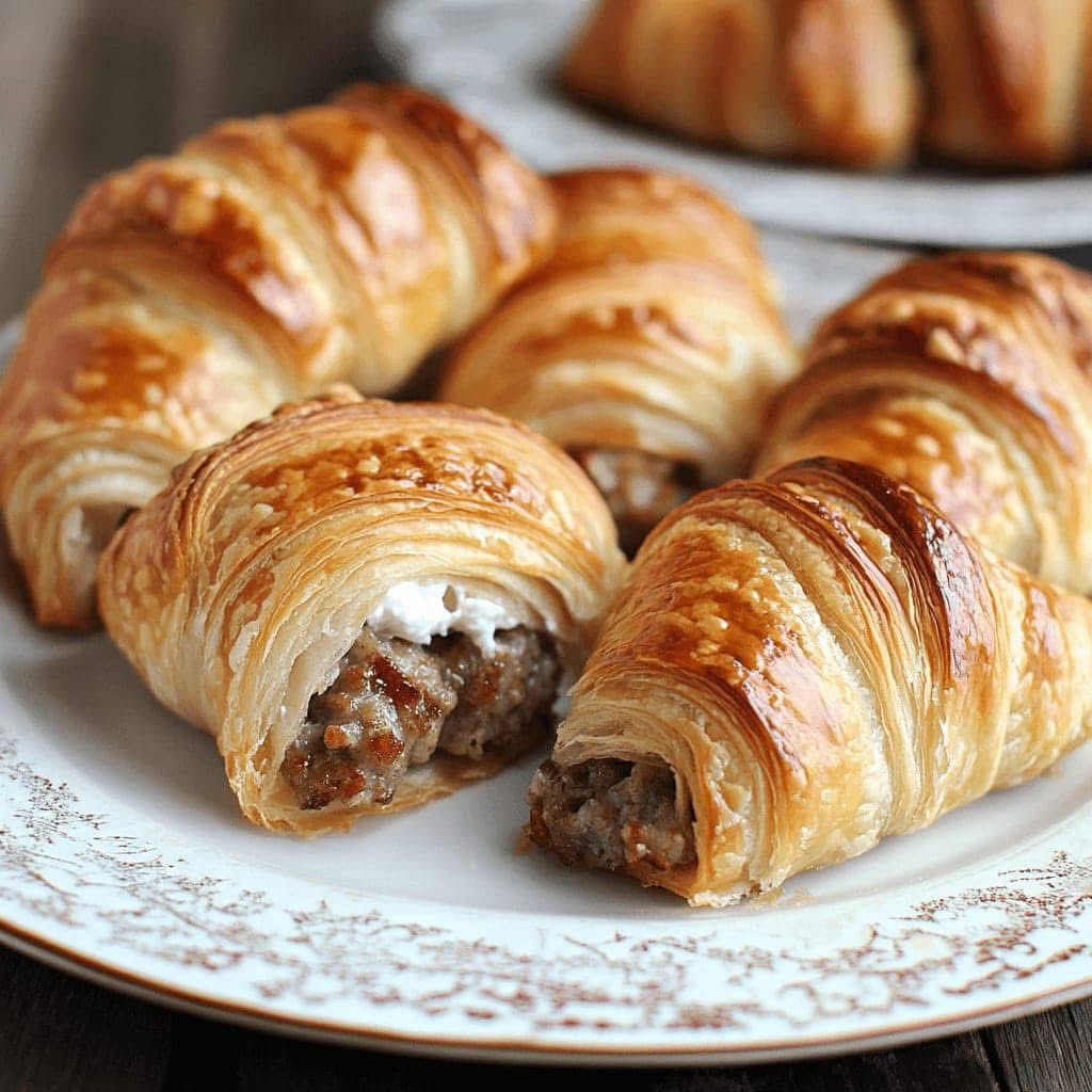 Sausage-Stuffed Croissants