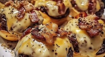 Garlic Parmesan Bacon Cheeseburger Bombs