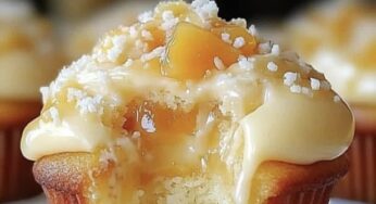 Honey Peach Cream Cheese Cupcakes