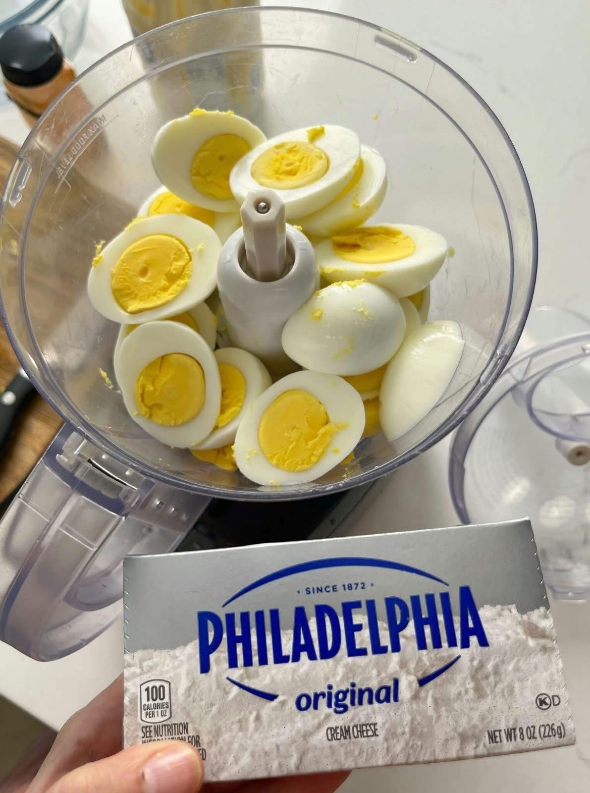 Creamy Deviled Egg Spread with Cream Cheese