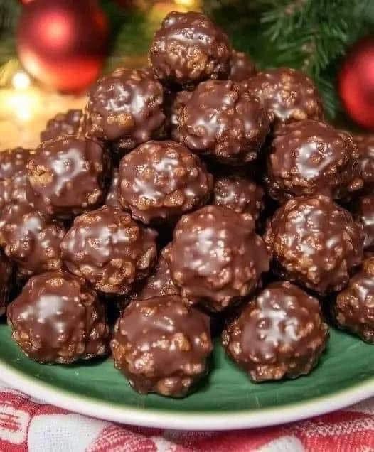 Chocolate Rice Krispie Balls A Crispy Gooey Love Affair