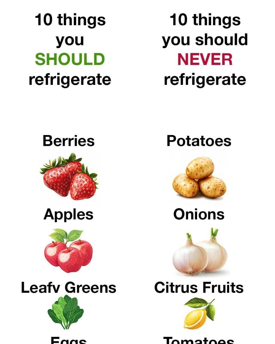 10 Things You Should ALWAYS Refrigerate