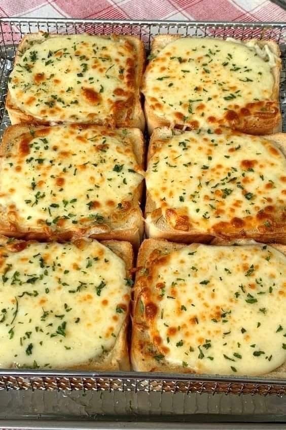 Cheesy Garlic Bread Toasts Recipe (Big Batch)