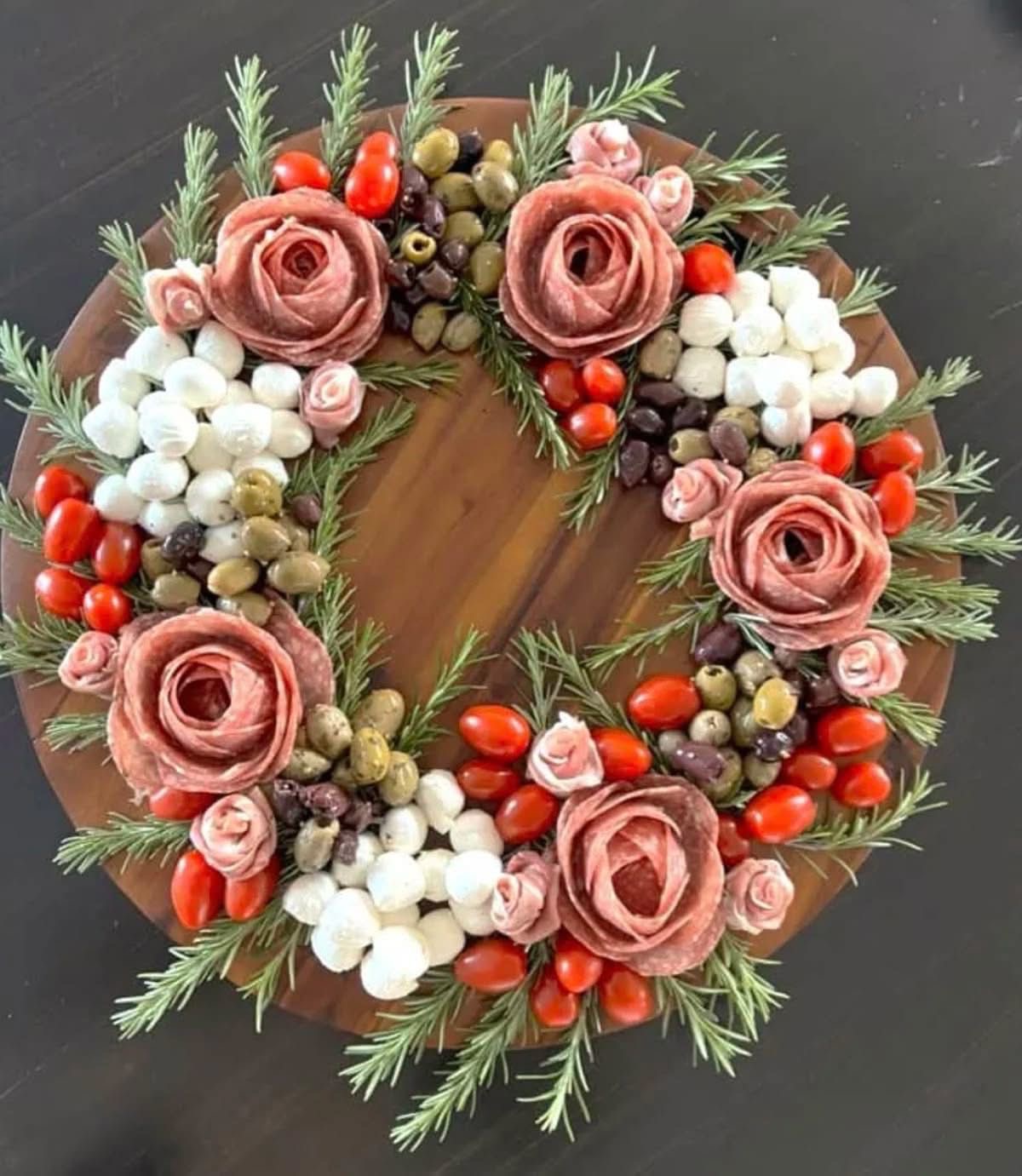 Festive Charcuterie Wreath