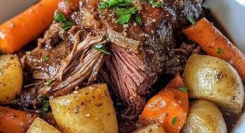 Classic Pot Roast with Carrots and Potatoes
