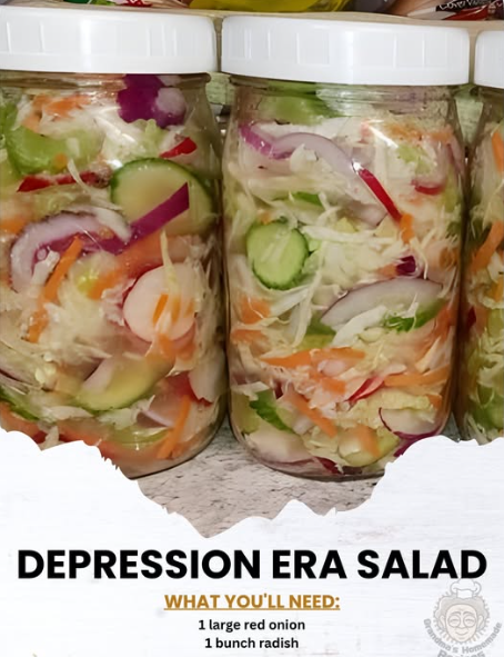 Depression Era Salad – A Tangy, Crisp Classic from Simpler Times
