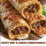 Crispy Beef & Cheese Chimichangas: A Golden, Cheesy Tex-Mex Favorite