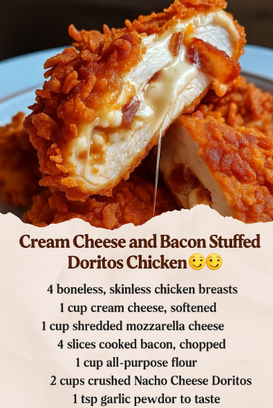 Cream Cheese and Bacon Stuffed Doritos Chicken