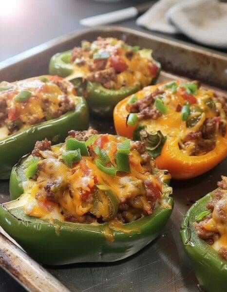 Cheesy Stuffed Bell Peppers