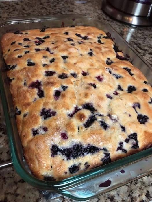 Homemade Blueberry Snack Cake Recipe