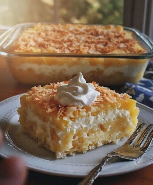 Pineapple Coconut Cream Dessert