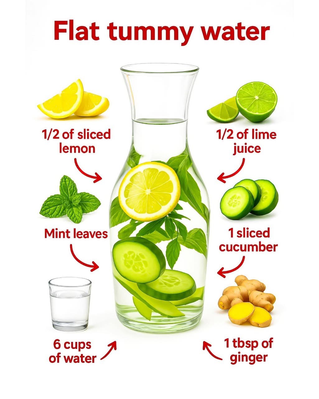 Flat Tummy Water Big Batch Detox Recipe