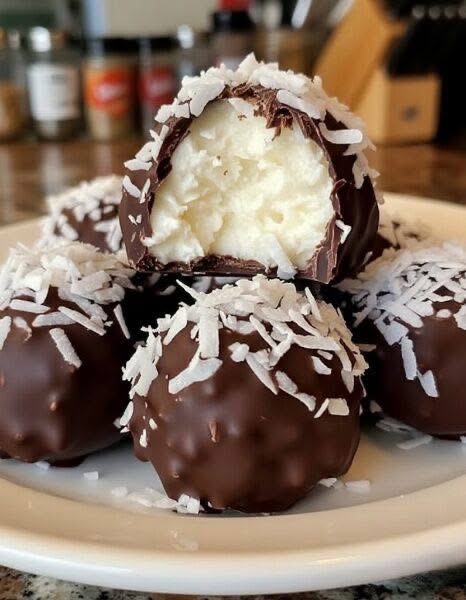 No Bake Coconut Cream Balls