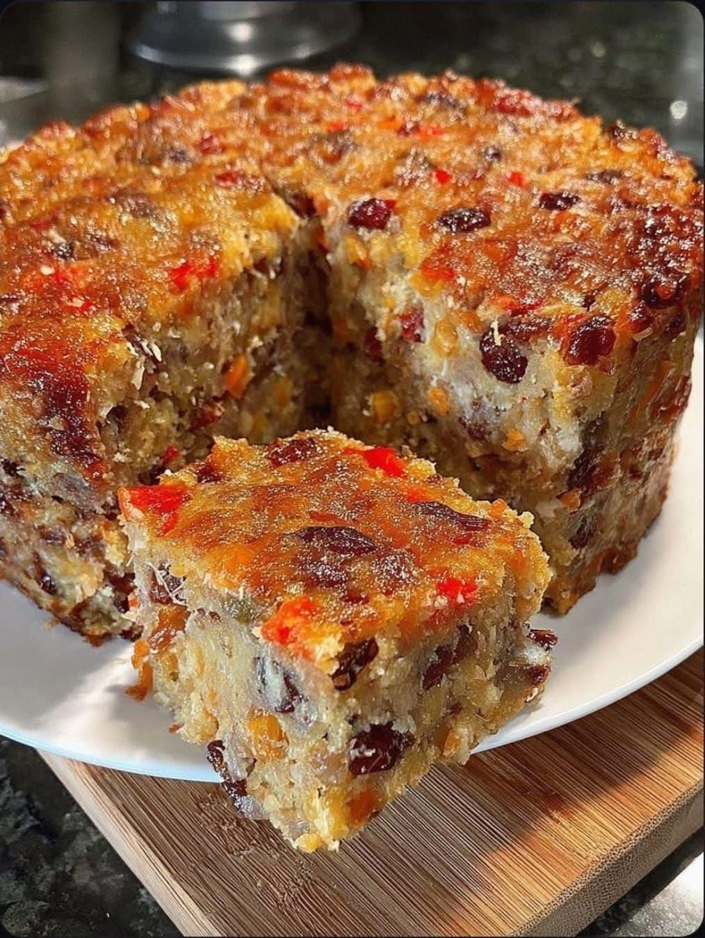 Caribbean Style Moist Fruit Cake (Black Cake)