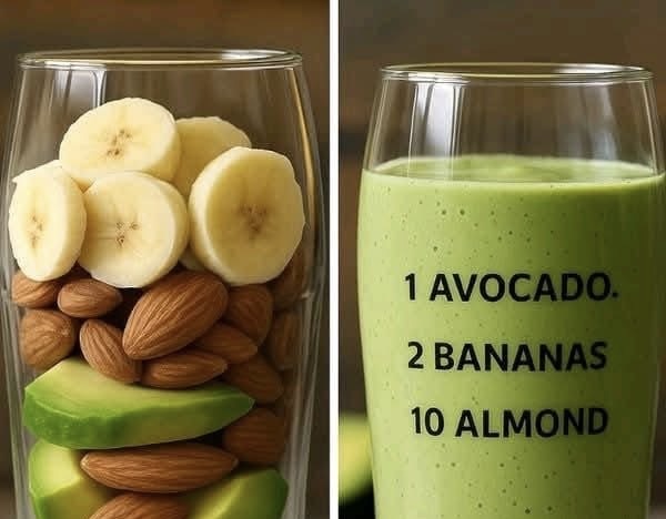 Avocado Banana Almond Smoothie