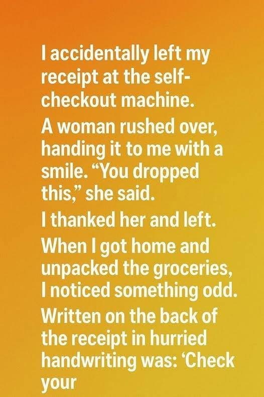 SOTD! A Strangers Note on My Grocery Receipt Changed My Day, and Maybe My Faith in People