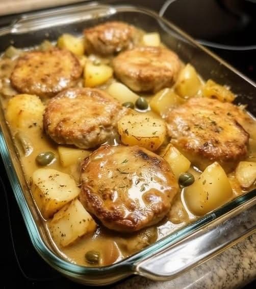 Smothered Pork Chops with Creamy Gravy