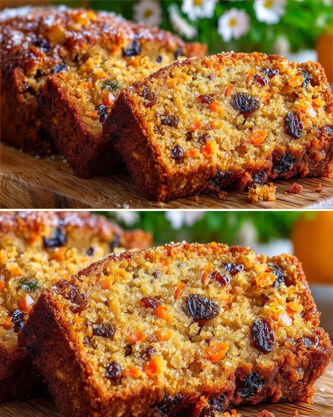 Carrot Raisin Loaf Cake