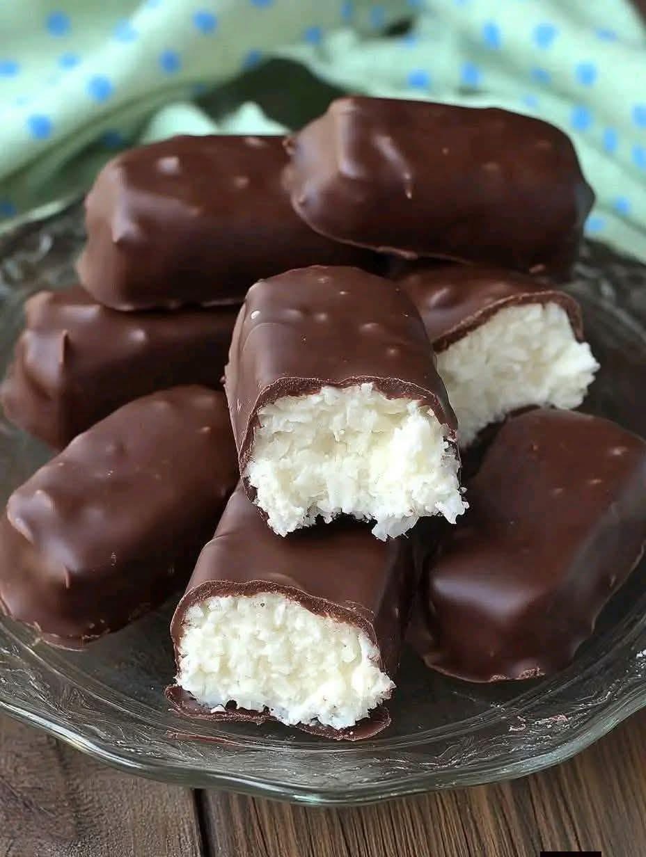 Homemade Chocolate Coconut Bars