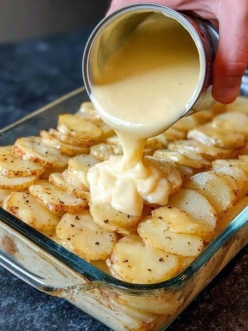 Cream of Mushroom Chicken Potato Casserole