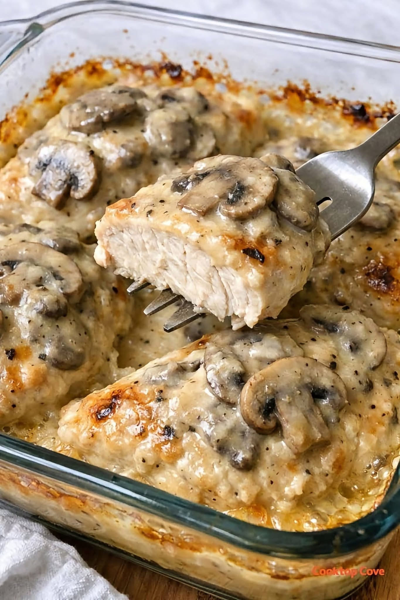 Creamy Mushroom Chicken Bake
