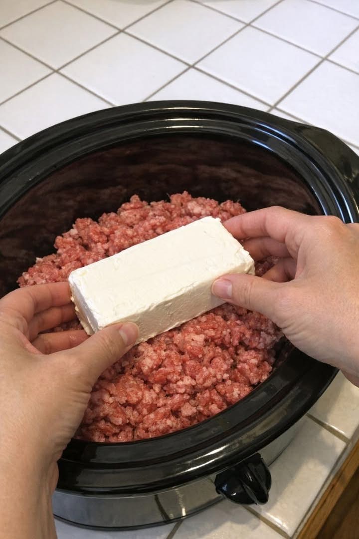 Slow Cooker Cream Cheese Beef Dip