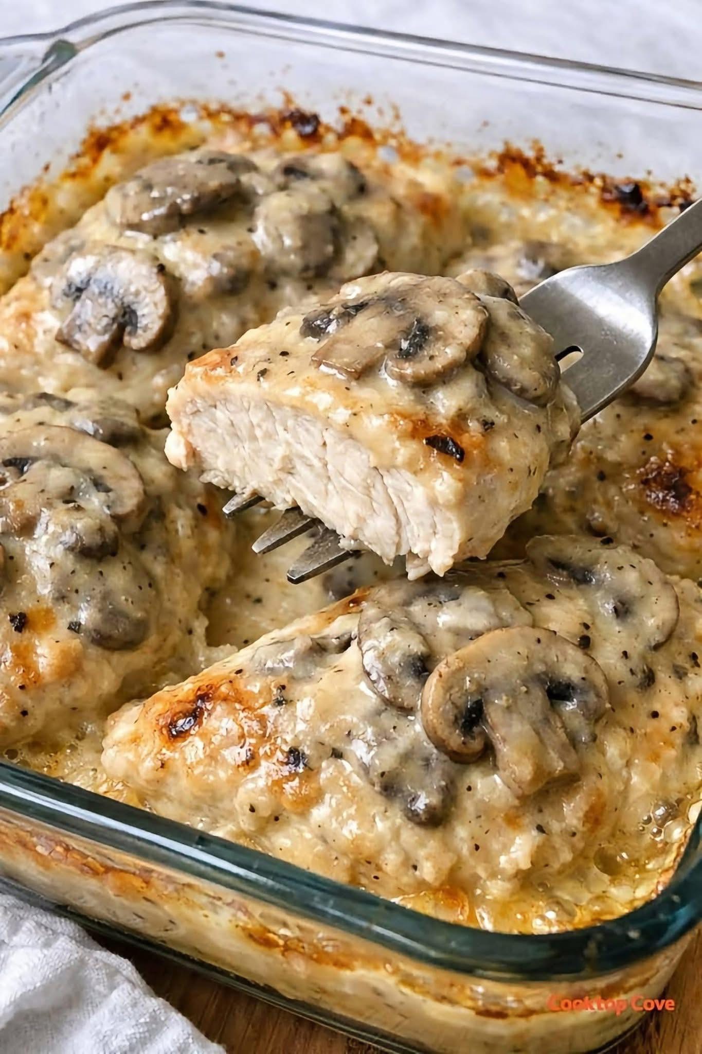 Creamy Mushroom Chicken Bake