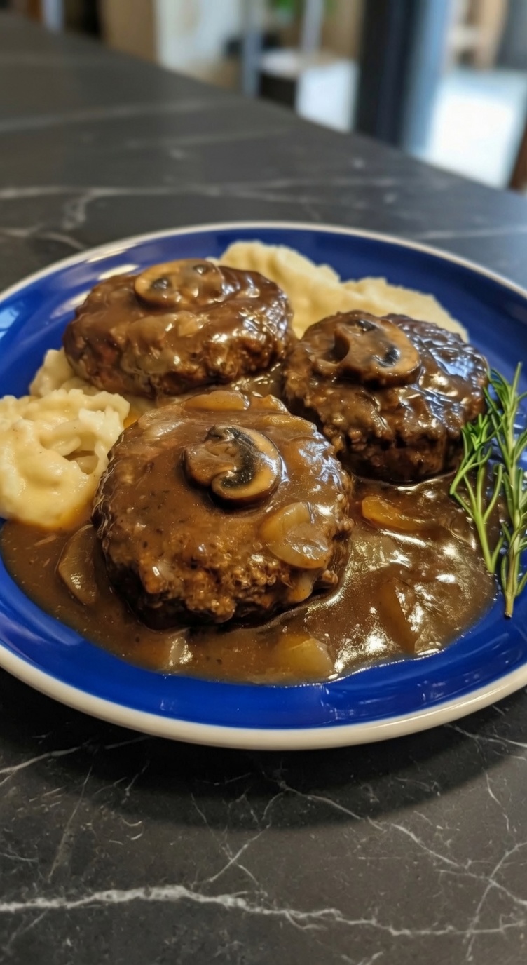 Salisbury Steak with Mushroom Gravy