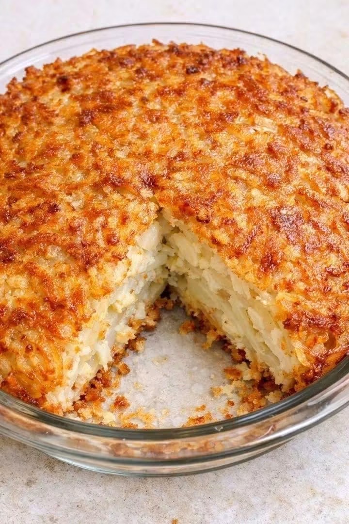 Crispy Parmesan Potato Bake