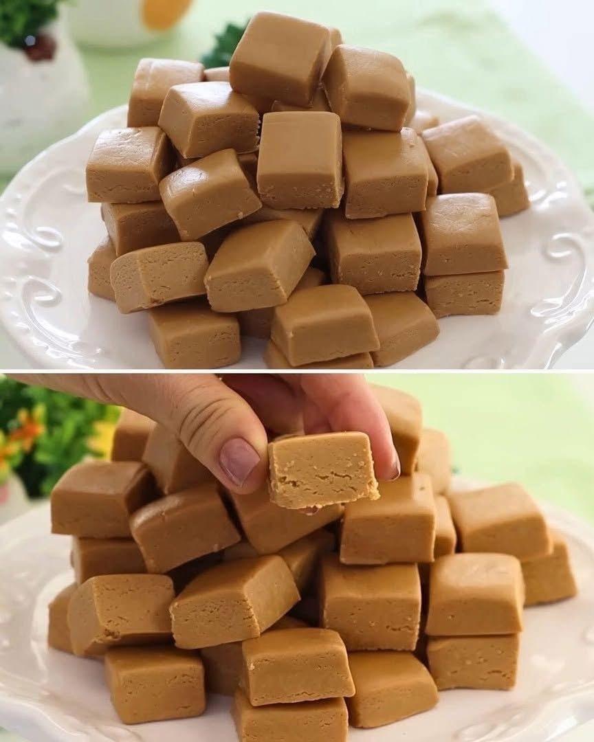 Soft Milk Fudge Cubes