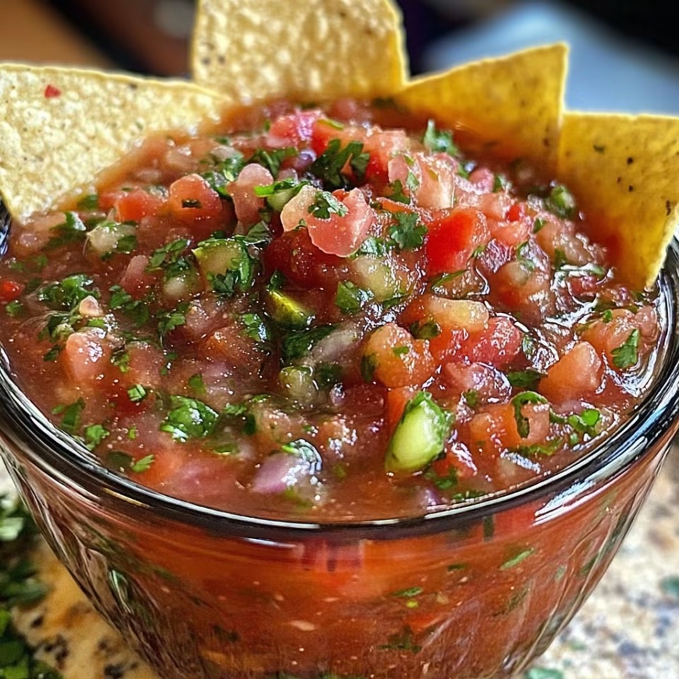 Fresh Homemade Pico de Gallo Salsa