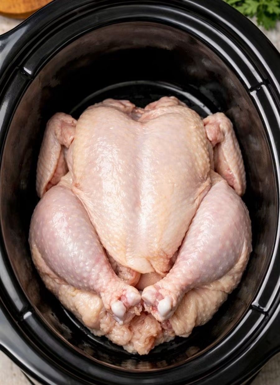 Slow Cooker Whole Chicken