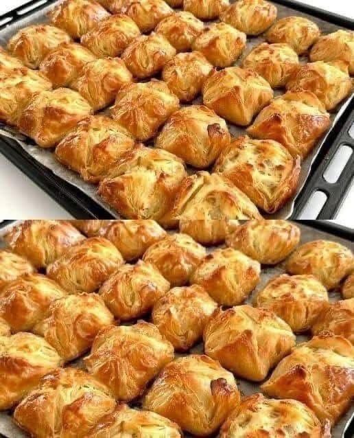 Flaky Cheese Puff Pastry Parcels