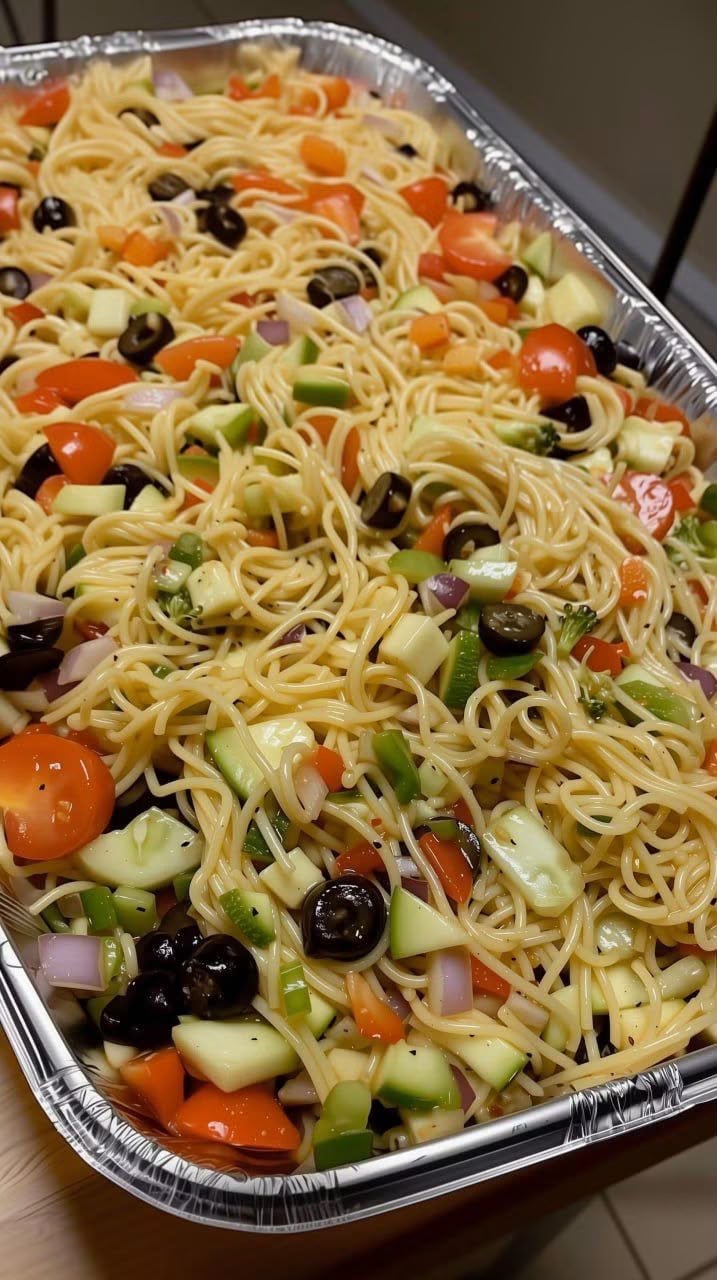 Fresh Garden Spaghetti Pasta Salad