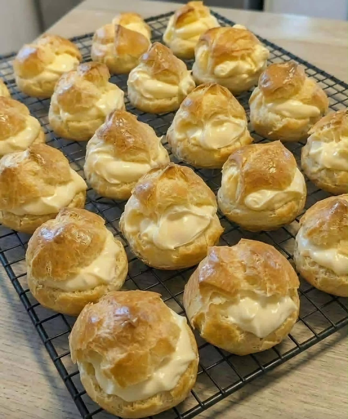 Cream-Filled Choux Pastry (Classic Cream Puffs)