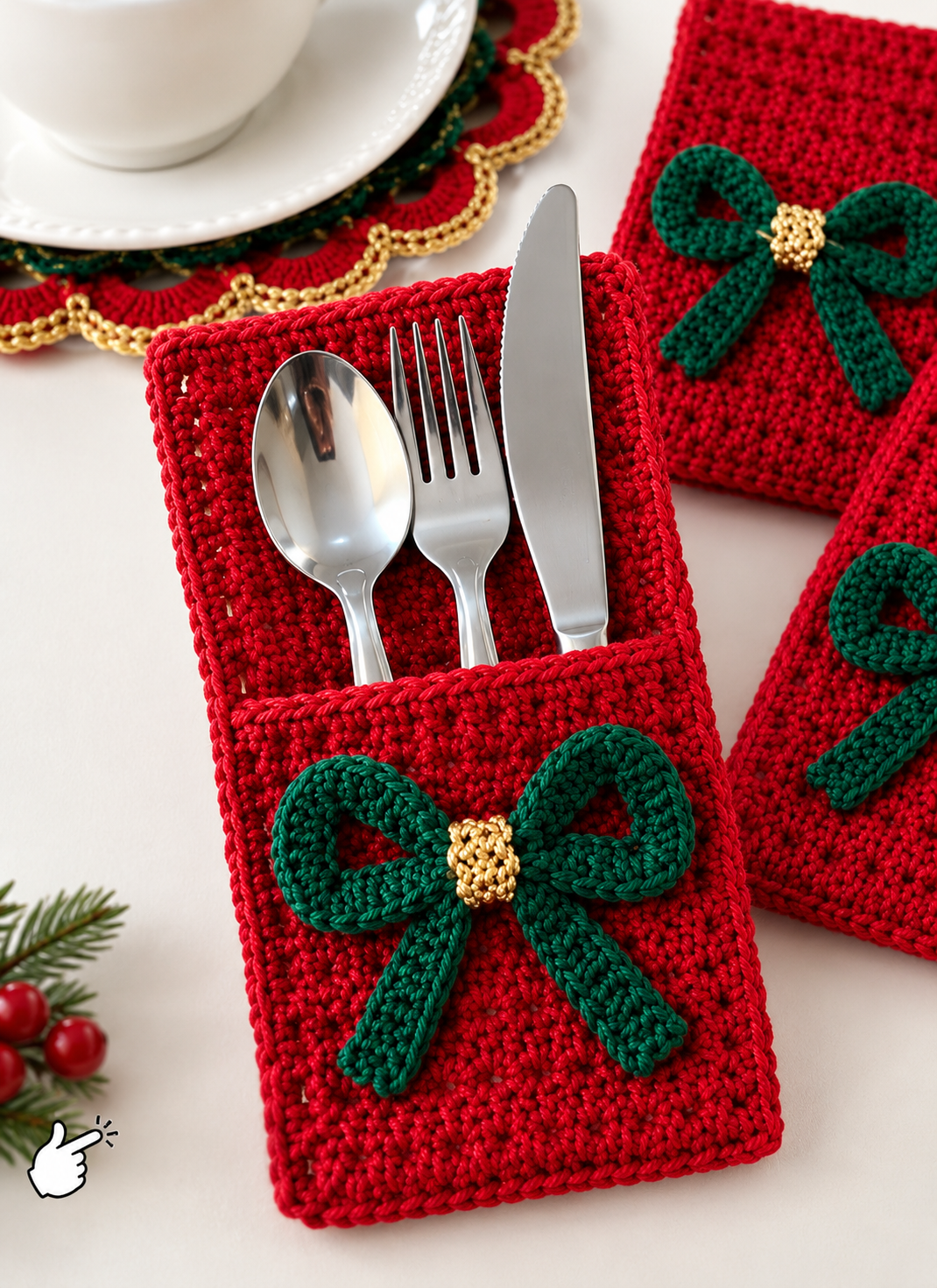 Christmas Cutlery Holder
